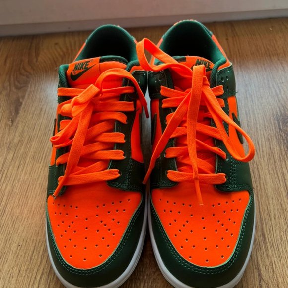 Nike Dunk Low Retro Miami Hurricanes Style - Picture 3 of 5